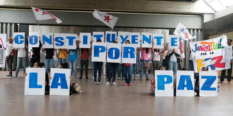 Juventud consciente defiende la Paz y rechaza el terrorismo (+Unidos por Venezuela)