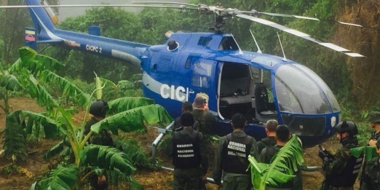 Apareció el helicóptero utilizado en acciones terroristas (+Tuis)