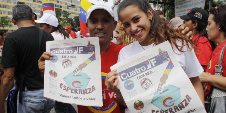 ¡Contundente! #VenezuelaEleccionesEnPaz la tendencia real del Pueblo que desborda las calles para votar por la ANC