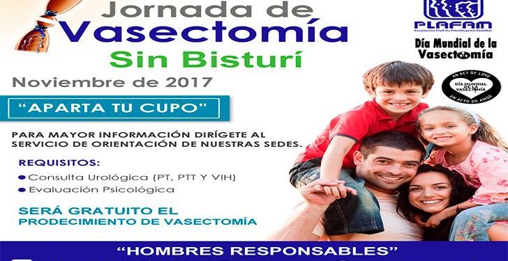 ¡No te lo puedes perder! Jornada de vasectomía gratuita