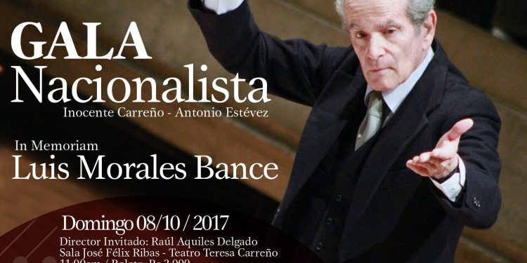 Gala Nacionalista realizará Filarmónica en memoria de Luis Morales Bance