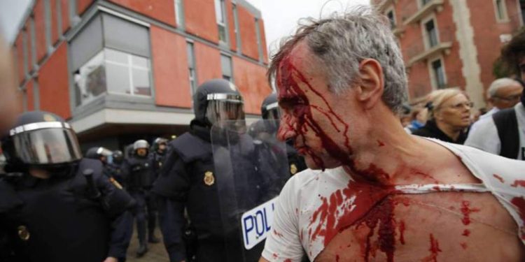 ¡Sin clemencia! Gobierno español ataca al Pueblo catalán (+Video)