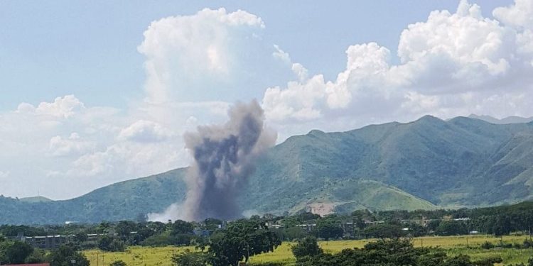 ¡Fuego Cavim Aragua afectada por explosión