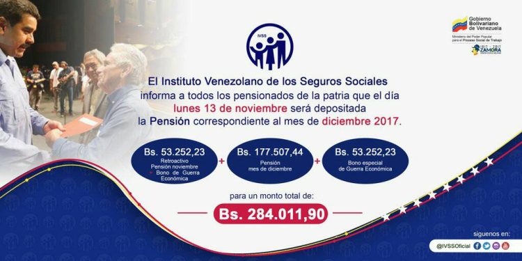 ¡Se prendió! Pago de pensiones se hará efectivo el próximo 13 de noviembre (+Bono)