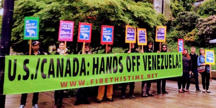 Pueblo rechazan intervención militar a Venezuela