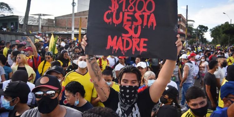 Manifestación en Colombia