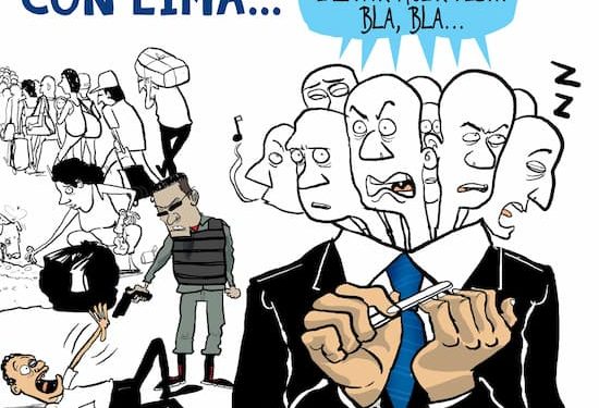 caricatura grupo de lima