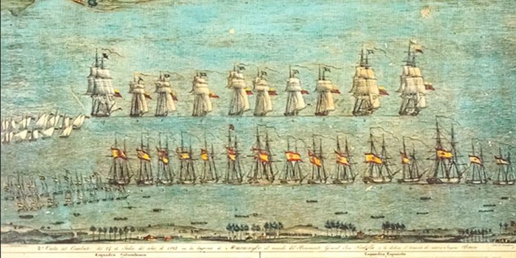 La Batalla Naval del Lago forzó la capitulación española