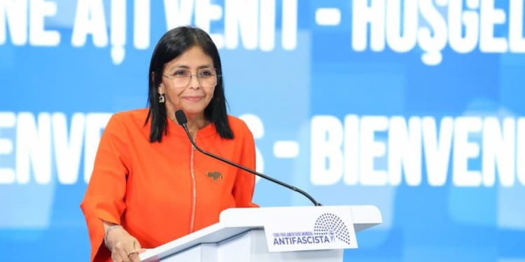 Vicepresidenta Delcy Rodríguez participa en el Foro Parlamentario Mundial Antifascista