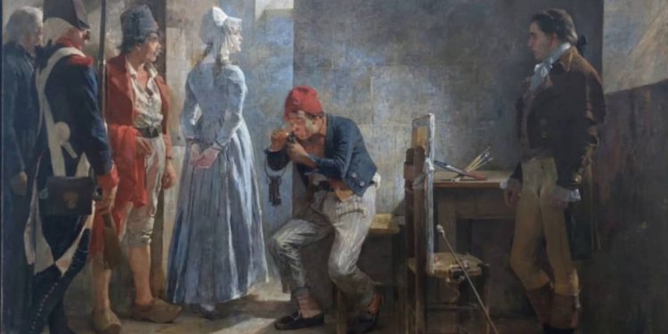 El arte de la política El gobierno francés cae y parece Carlota Corday camino al cadalso