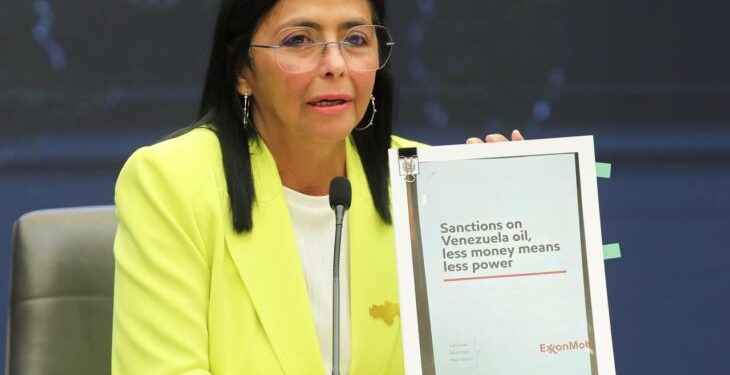 «Vicepresidenta Delcy Rodríguez denuncia plan fascista de ExxonMobil contra Venezuela»