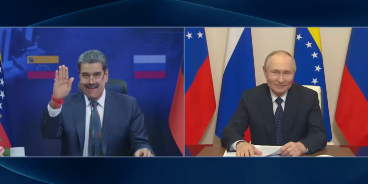 ¡ALIANZA ESTRATÉGICA EN ACCIÓN! Putin y Maduro revolucionan las relaciones internacionales en una videollamada épica por sus 80 años de diplomacia
