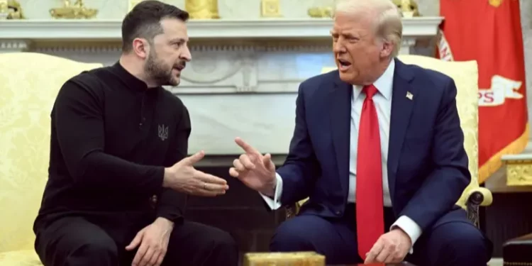 El Marshall Donald y sus sheriffs enfrentando al Villano Zelensky