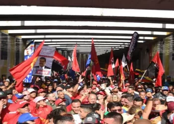 Venezolanos marchan en respaldo a la Cumbre Mundial por la Paz