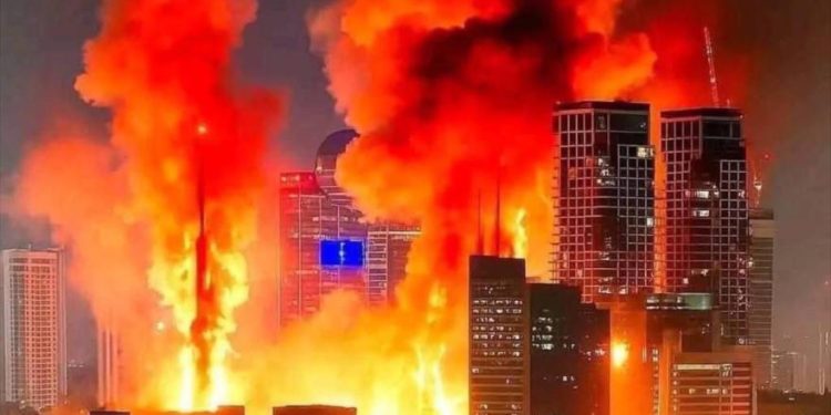 Irán lanza ataque combinado con drones y misiles contra Israel