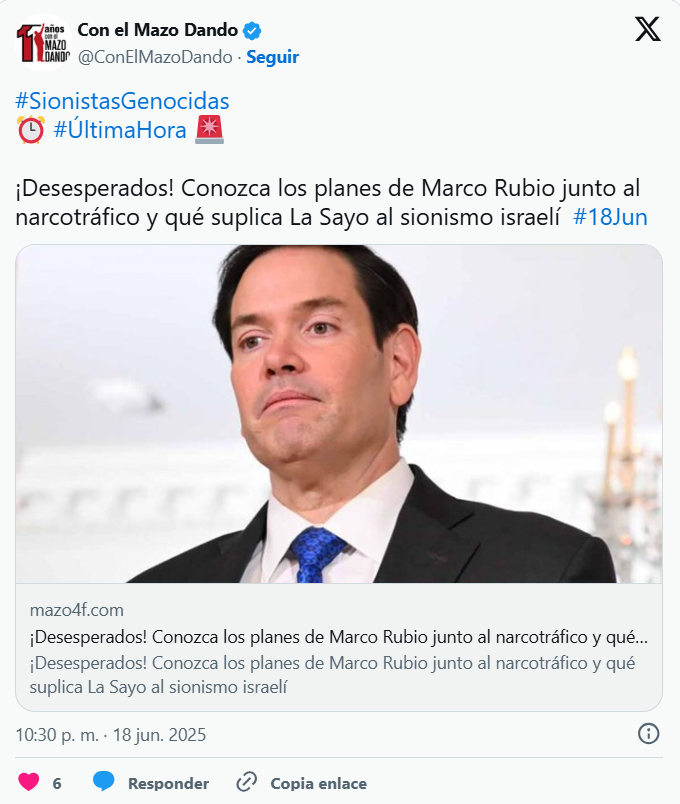 Venezuela denuncia nuevo plan desestabilizador "Gedeón 2" con apoyo internacional 2 Captura de pantalla 2025 06 19 120127 1