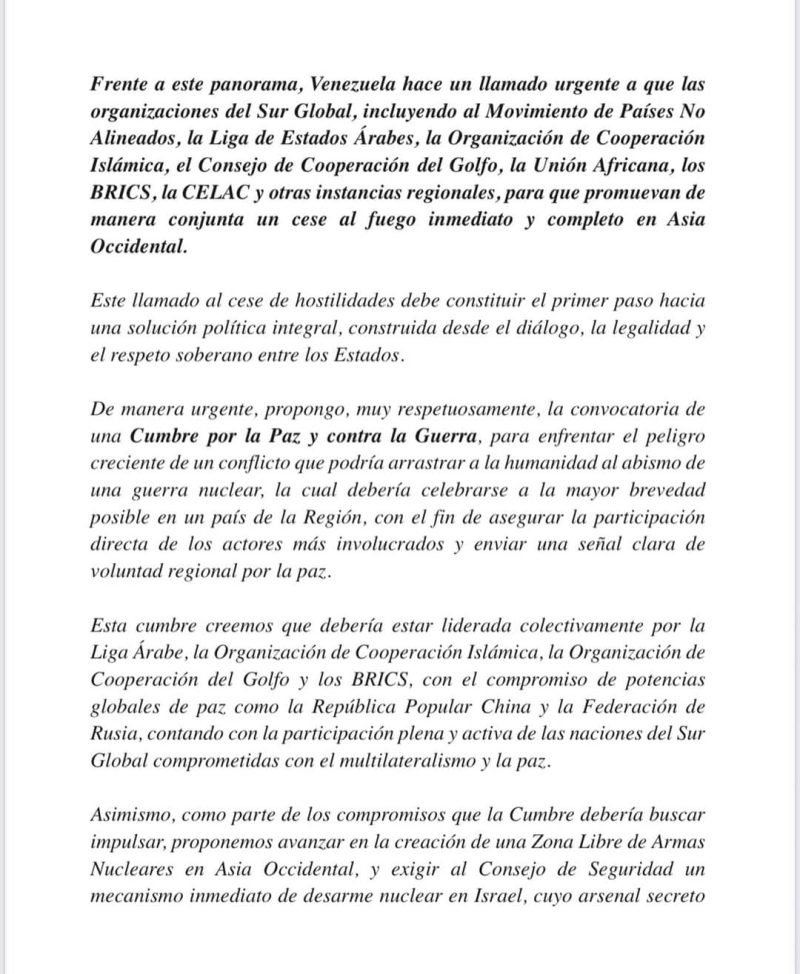 Venezuela convoca a Cumbre por la Paz y contra la Guerra nuclear 3 WhatsApp Image 2025 06 23 at 2.42.14 PM 3