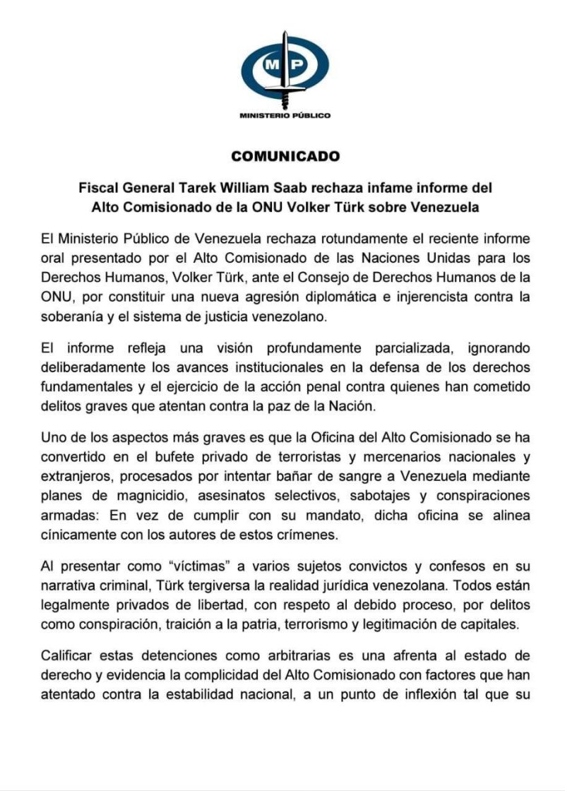 Venezuela rechaza declaraciones de Volker Türk 4 img 20250627 165527 7997240190272585625948