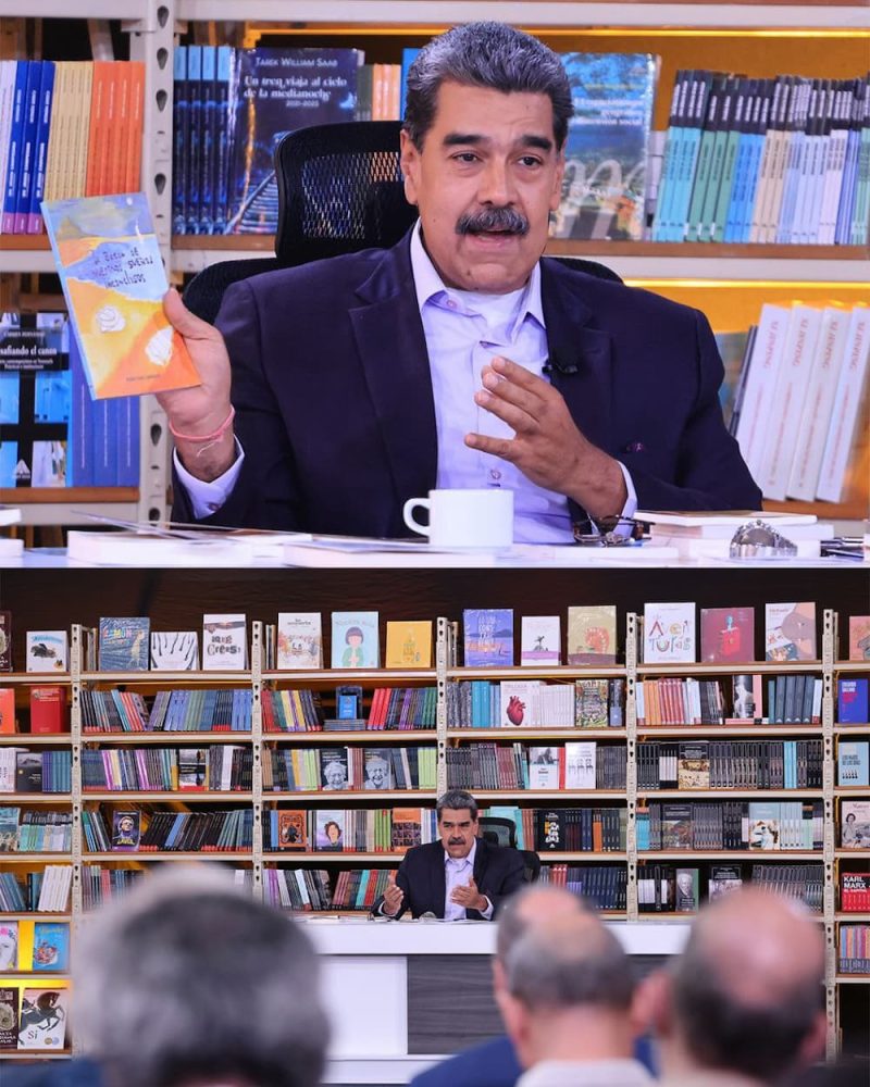 Con Maduro +: una línea directa con el pueblo 1 Bajo el lema "Leer humaniza", esta edición celebró 75 años de relaciones diplomáticas Venezuela-Egipto y tejió un diálogo literario entre el Nilo y el Orinoco