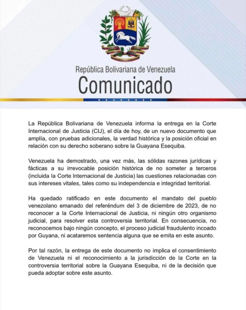 Venezuela presenta ante la Corte Internacional de Justicia nuevas pruebas contundentes que reafirman su derecho soberano sobre la Guayana Esequiba 2 4958737728795684342