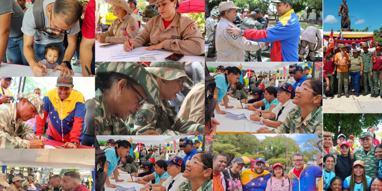 Presidente Maduro felicitó al pueblo venezolano por masiva participación en Jornada de Alistamiento Militar