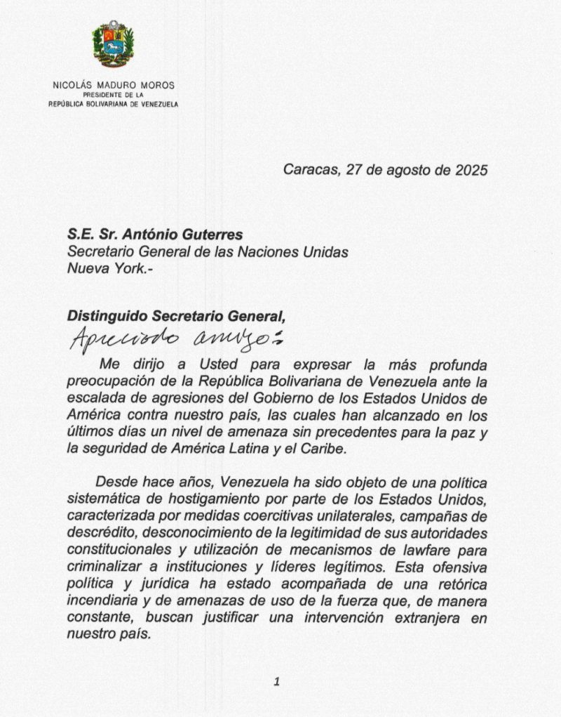Presidente Maduro alerta a la ONU: Despliegue nuclear de EE.UU. en el Caribe es una "gravísima amenaza" para la paz hemisférica 7 img 20250828 234054 0505136764149077267373