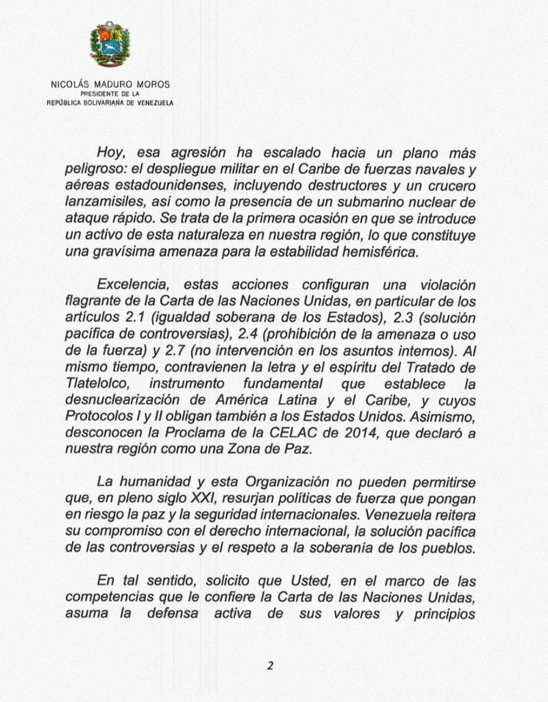 Presidente Maduro alerta a la ONU: Despliegue nuclear de EE.UU. en el Caribe es una "gravísima amenaza" para la paz hemisférica 8 img 20250828 234054 2327347193555754898463