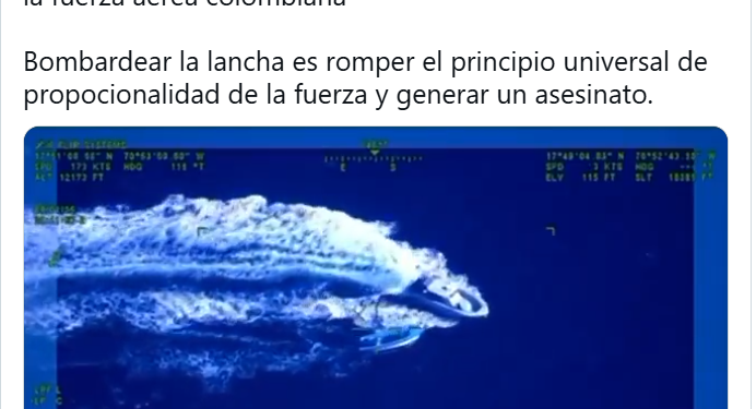 Presidente Petro muestra a EEUU cómo se hace una interdicción marítima a una narcolancha sin asesinar a nadie 1 Presidente Petro muestra a EEUU cómo se hace una interdicción marítima a una narcolancha sin asesinar a nadie