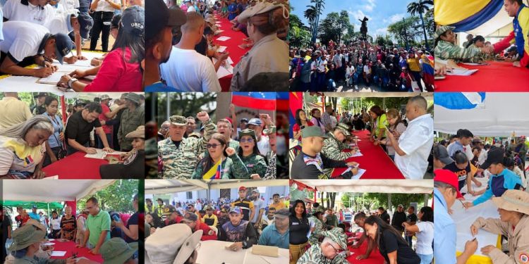 ¡El pueblo se alista por la Patria!