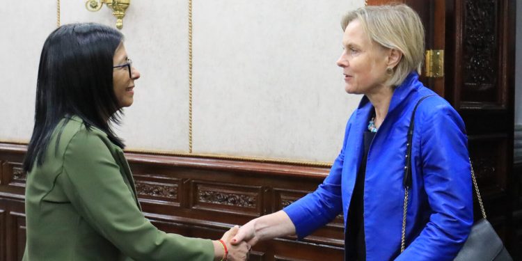 Presidenta (E) sostiene encuentro con diplomáticos de la UE, Reino Unido y Suiza