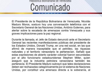 COMUNICADO