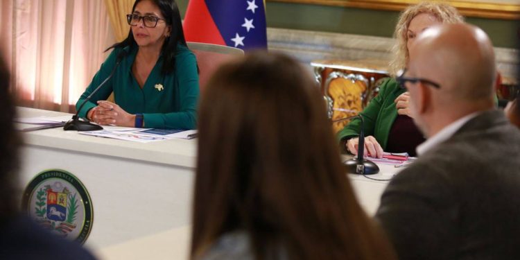 La presidenta encargada Delcy Rodríguez exhorta a la convocatoria inmediata de un diálogo político nacional e inclusivo