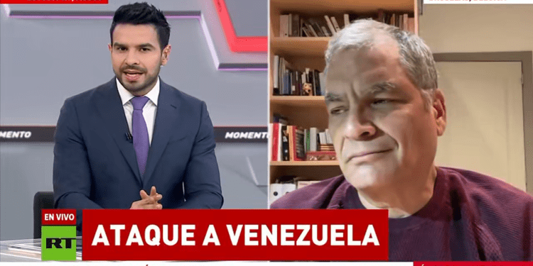 Rafael Correa señala «hipocresía» de Occidente en caso de secuestro de líderes