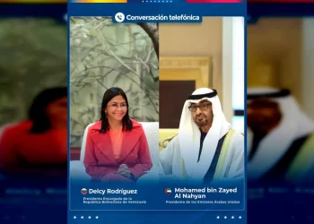 Presidenta encargada de Venezuela sostiene conversación telefónica con el Presidente de Emiratos Árabes Unidos