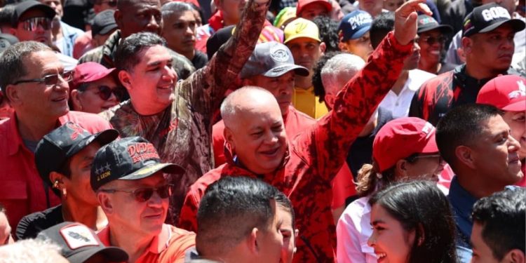 Cabello lidera movilización popular para exigir el levantamiento definitivo de las sanciones contra Venezuela