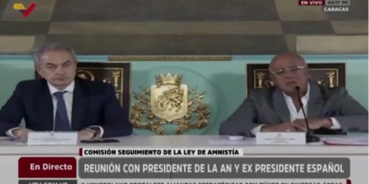 AN desarrolló reunión de seguimiento de la Ley de Amnistía con Rodríguez Zapatero
