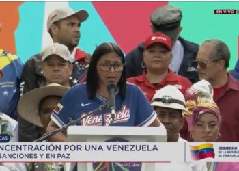 Presidenta (E) Delcy Rodríguez anuncia el aumento del ingreso mínimo vital a 240$