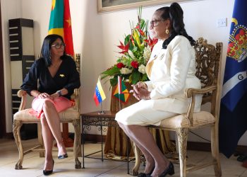 Presidenta encargada Delcy Rodríguez fue recibida por la gobernadora general de Granada, Cécile La Grenade, en el marco de su primera visita oficial al Caribe