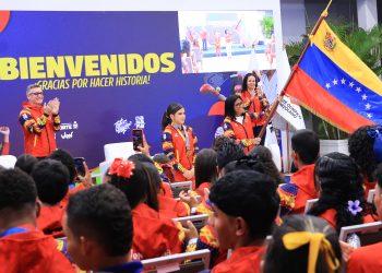 ¡Histórico! Presidenta (E) encabeza recibimiento a la delegación venezolana subcampeona de los Juegos Suramericanos de la Juventud Panamá 2026 (Fotos)