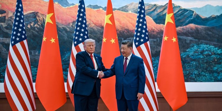 Xi Jinping recibe en Beijing a Donald Trump en visita oficial