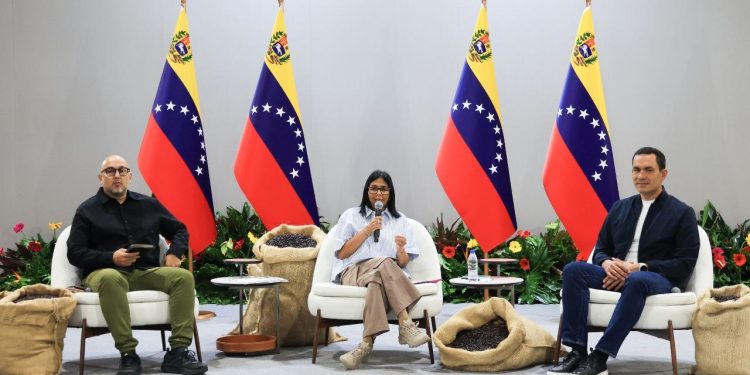 Presidenta encargada Delcy Rodríguez lidera Primer Encuentro del Plan Comunal del Café 2026