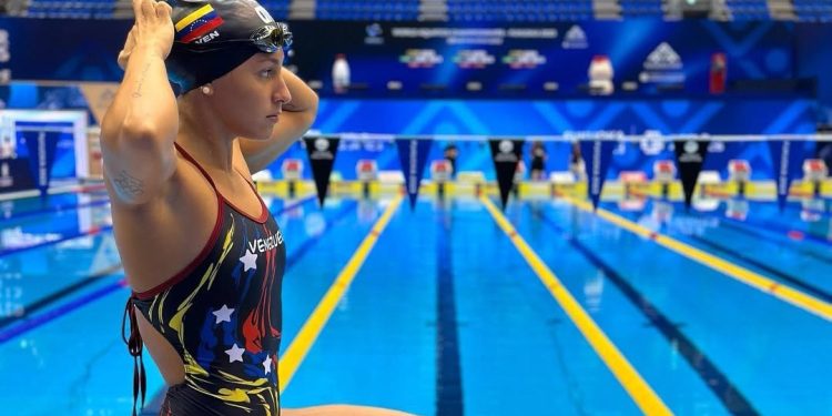 Lismar Lyon: Oro y récord nacional en los 100m mariposa