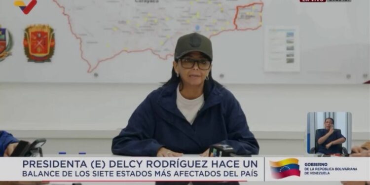 Presidenta (E) Delcy Rodríguez ofrece balance desde el Puesto de Comando Central en La Guaira