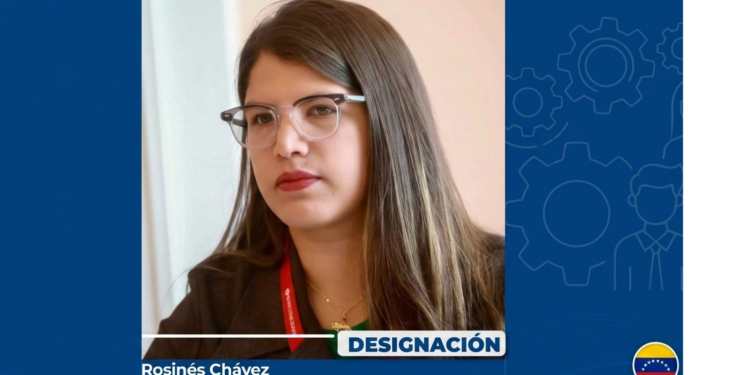 Rosinés Chávez es designada como nueva jefa de la Gran Misión Venezuela Joven
