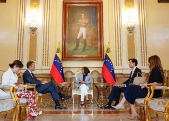 Presidenta encargada Delcy Rodríguez sostiene encuentro con secretario general de la IILA para fortalecer cooperación mutua