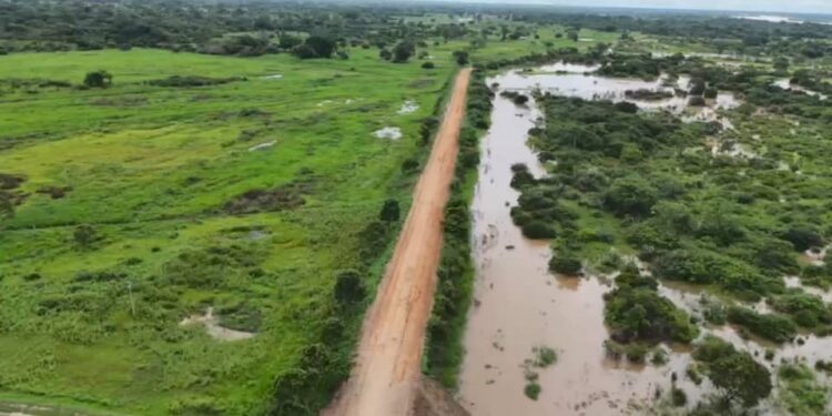 Gobierno Nacional culmina dique carretero de 14 kilómetros para mitigar inundaciones en el sector Menudito de Barinas