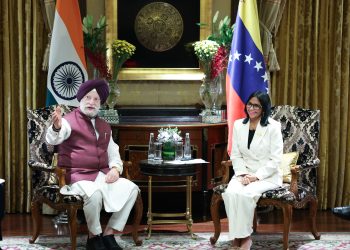 Venezuela e India profundizan alianza estratégica en hidrocarburos tras reunión entre Presidenta (E) Delcy Rodríguez y Hardeep Singh Puri