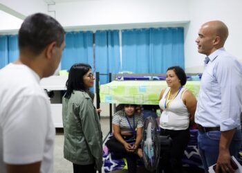 Presidenta Delcy Rodríguez supervisa campamento transitorio en Propatria