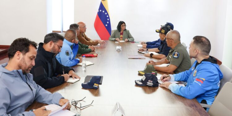Presidenta Delcy Rodríguez supervisa labores de protección y asistencia al pueblo venezolano