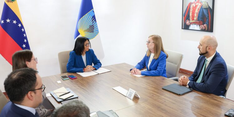 Presidenta Delcy Rodríguez y directivos del BID trazan nueva estrategia de financiamiento para Venezuela